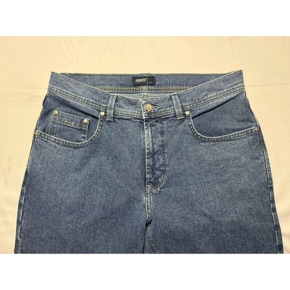 Pioneer Men's Rando Stretch Straight Leg Blue Denim Jeans - Size 34x32 - Picture 5 of 7